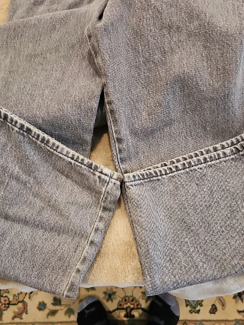 Levi's Gray Washed Denim Overalls - Picture 12 of 12